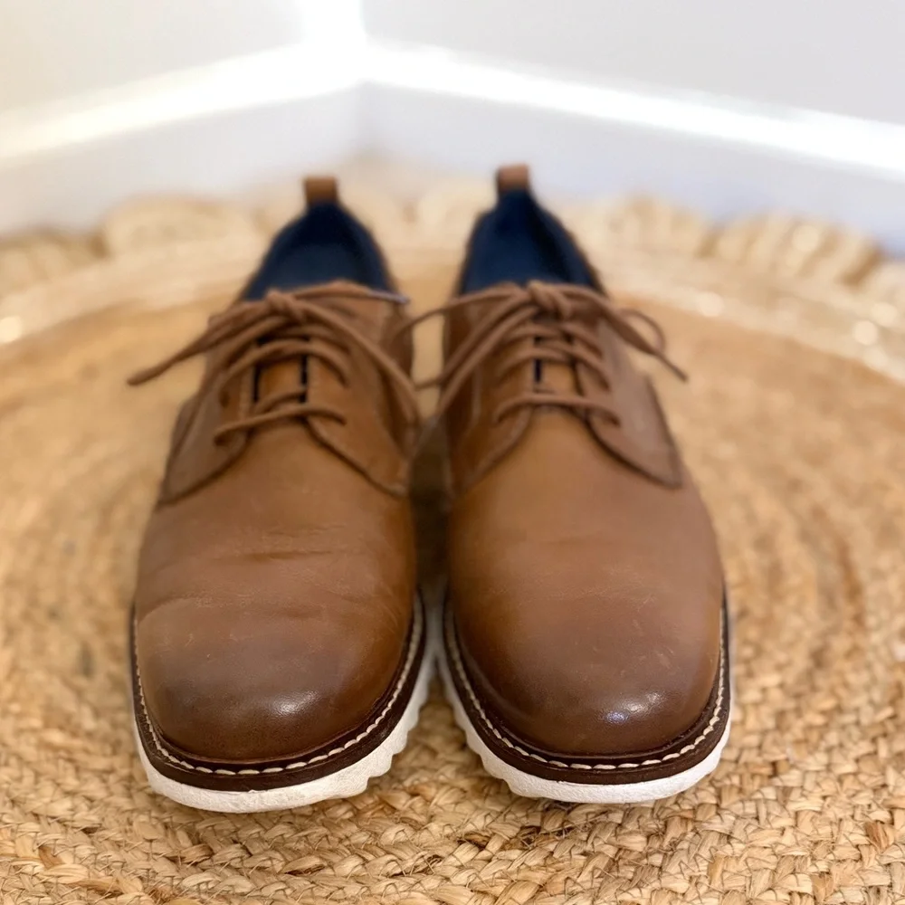 🌾 Johnston & Murphy Brown Leather Oxfords